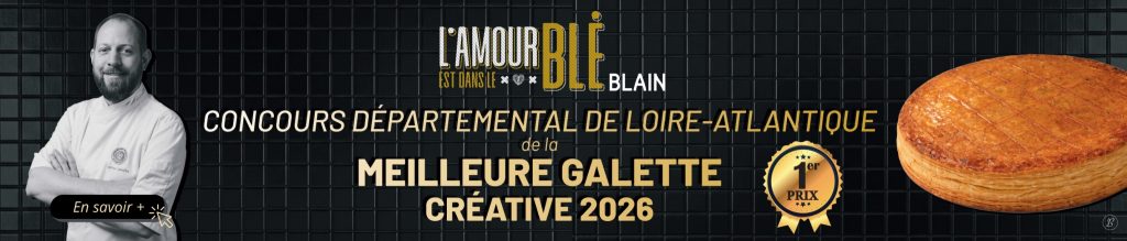 L’Amour est dans le Blé de Blain a remporté le prix de la meilleure galette créative au concours départemental organisé par la Fédération des boulangers de Loire Atlantique !